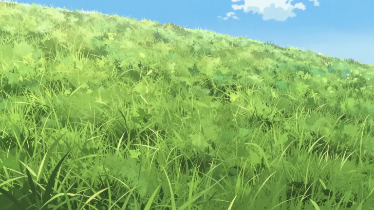 Visual representation of "grassy" - Covered in grass or like grass in color or texture