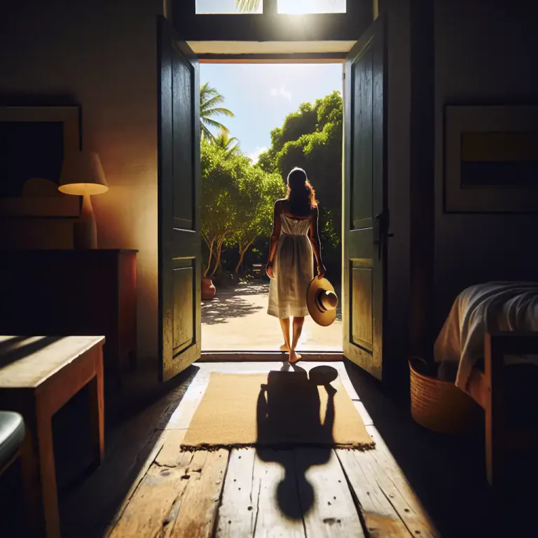 Visual representation of "come out" - Used by a person to state they are openly gay.