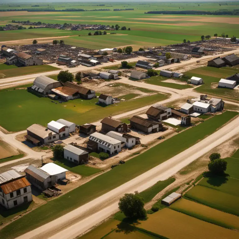 Visual representation of "rural" - Pertaining to less-populated areas.