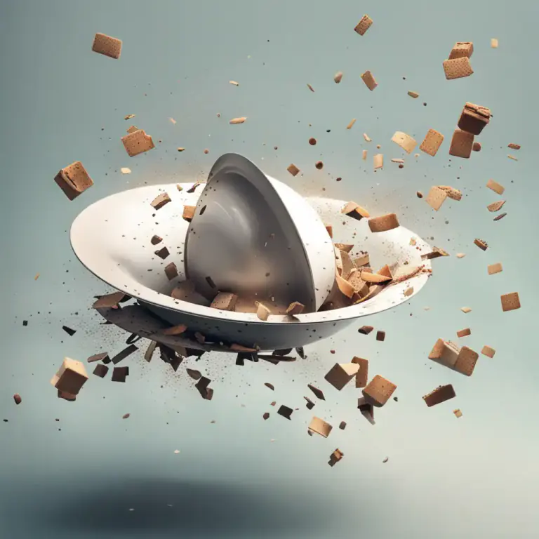 Visual representation of "smash" - A hard hit or crash