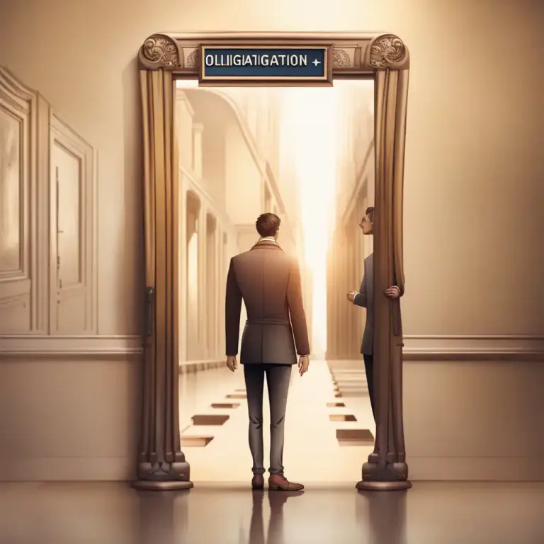 Visual representation of "antithesis" - A contrast or opposition between two things.