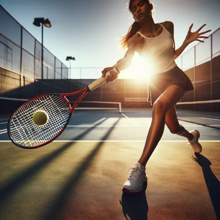 Visual representation of "backhand" - To hit (a ball or shot) with a backhand.