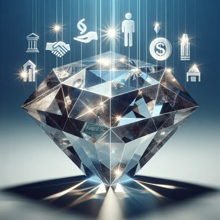 Visual representation of "multifaceted" - Having many different parts or sides