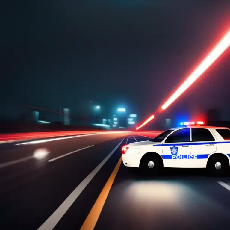 Visual representation of "pull over" - When the police tell the driver to move to the side and stop