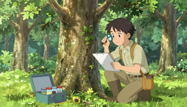 Visual representation of "dendrologist" - A person who studies trees