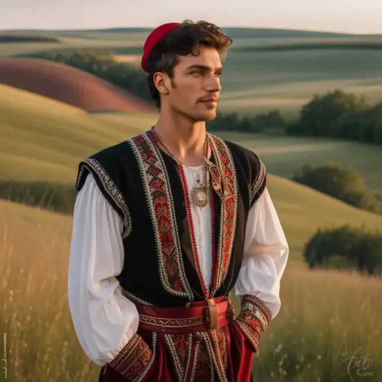 Visual representation of "rom" - A gypsy man or boy