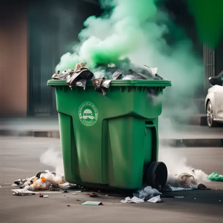 Visual representation of "foul" - Having a bad or offensive smell.