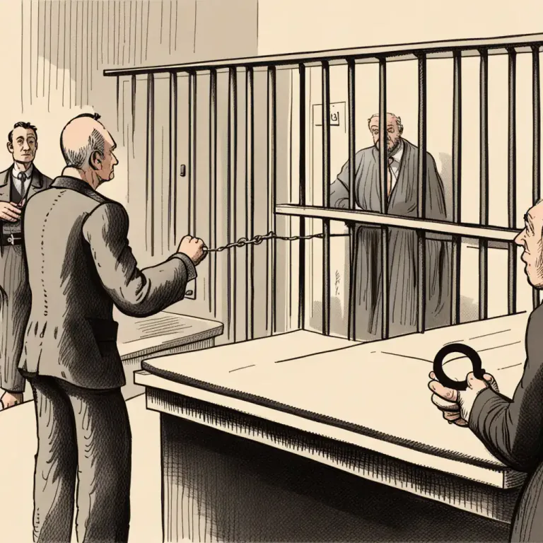 Visual representation of "sentence" - To declare the punishment decided for a person found guilty of a crime.