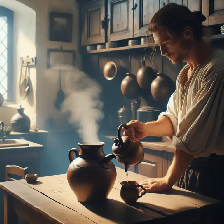 Visual representation of "urn" - A container with a spout, usually used for serving coffee or tea.