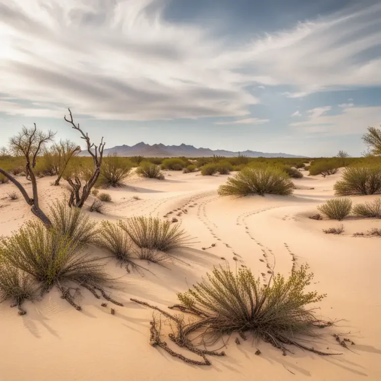 Visual representation of "creosote" - A small shrub that grows in the deserts of the western United States