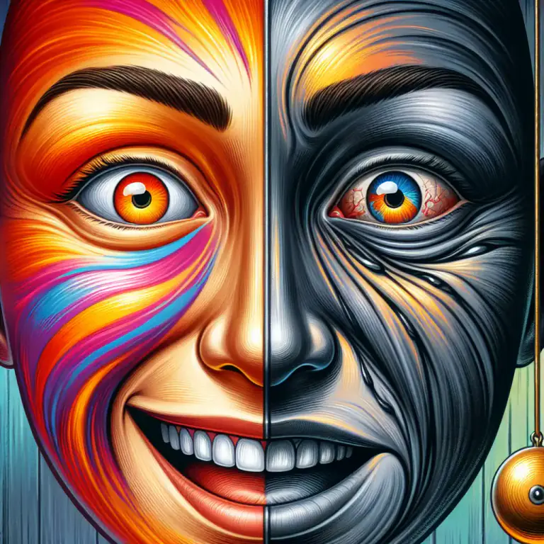 Visual representation of "oscillate" - To keep changing from one belief, feeling, condition, etc. to another and back again