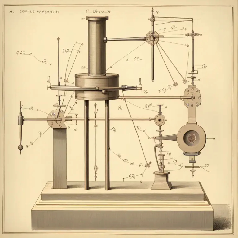 Visual representation of "pivot" - The central point or shaft on which a mechanism turns or oscillates
