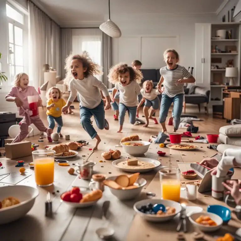 Visual representation of "circus" - A chaotic or busy place or scene