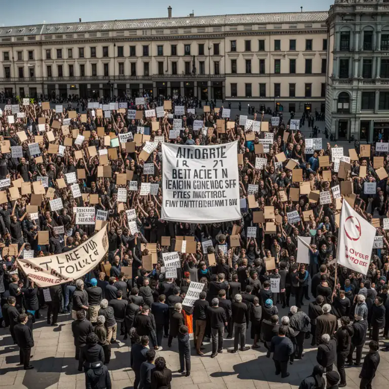Visual representation of "mass" - To gather in or come together in large numbers.