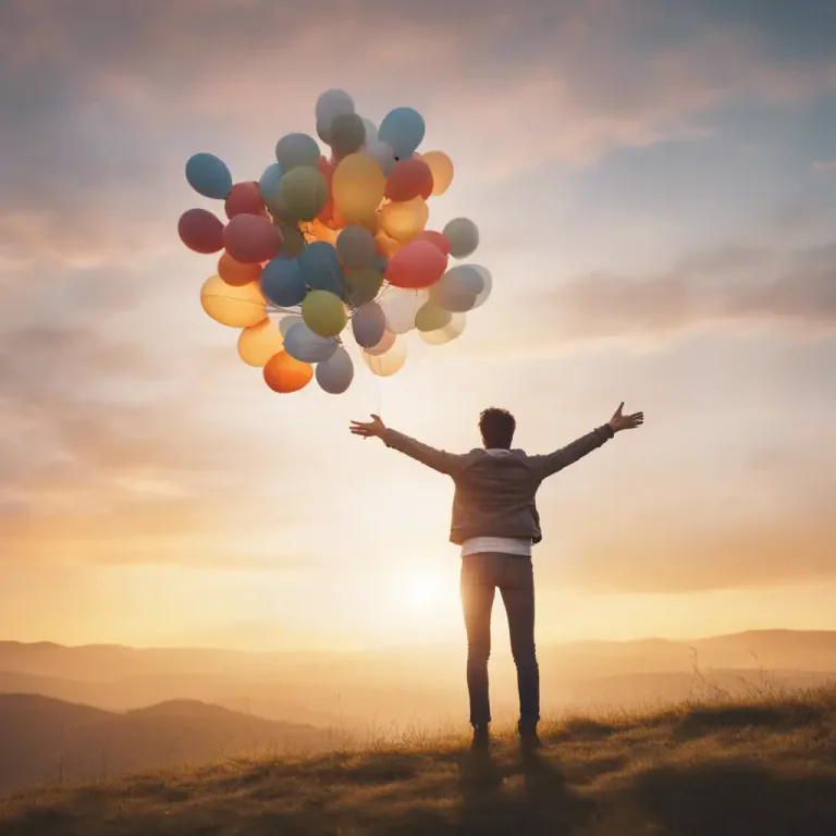 Visual representation of "hopeful" - Feeling or showing hope, positive.