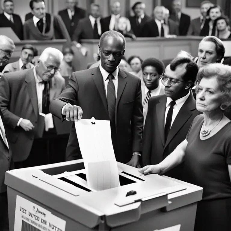 Visual representation of "vote out" - To decide or choose by vote to remove someone from a position or job.