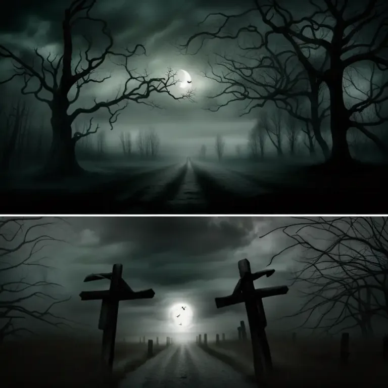 Visual representation of "spooky" - Uncanny, as if influenced by supernatural forces