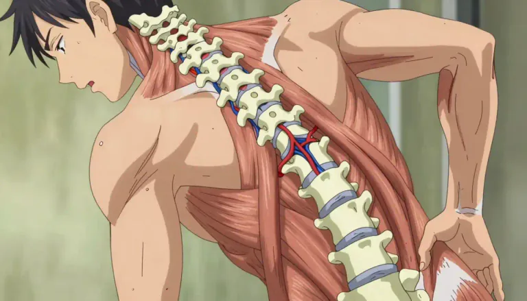 Visual representation of "spondylolisthesis" - A condition where one of the vertebrae in the spine slips out of place, often causing back pain.