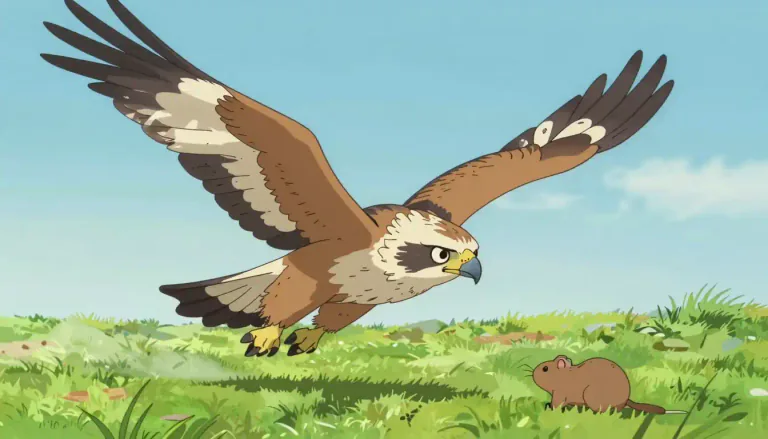 Visual representation of "harrier" - A type of bird, typically large and of prey, known for flying low and hunting.
