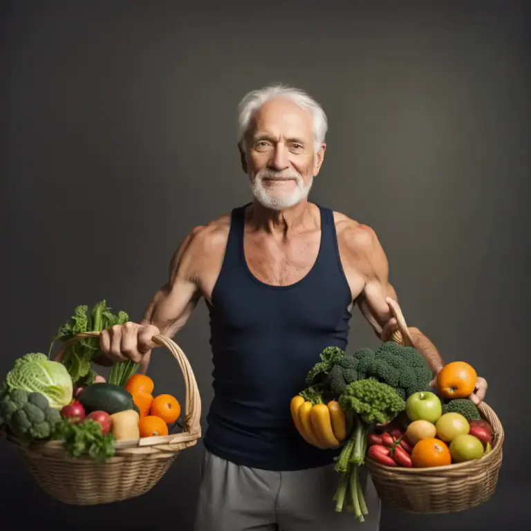Visual representation of "hale and hearty" - Physically strong and healthy
