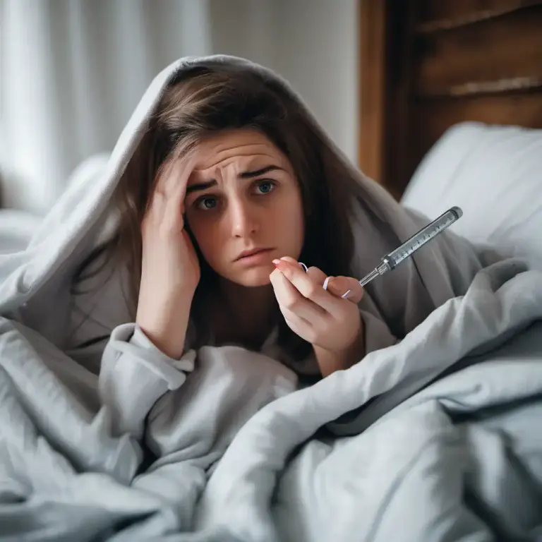 Visual representation of "temperature" - A high body heat when someone is ill