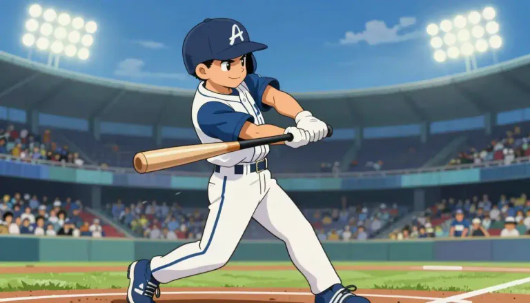 Visual representation of "slugger" - A strong, forceful sports player who is very good at hitting the ball.