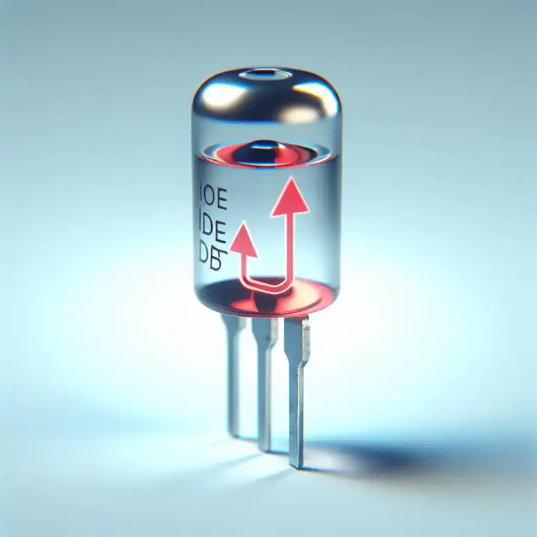 Visual representation of "anode" - In electronics, an anode is a terminal on a semiconductor device, such as a diode or a transistor, where current enters.