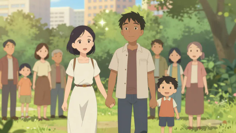 Visual representation of "miscegenation" - The mixing of different racial groups through marriage, cohabitation, sexual relations, or procreation.