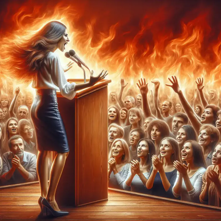 Visual representation of "aflame" - Into a state of strong emotional excitement