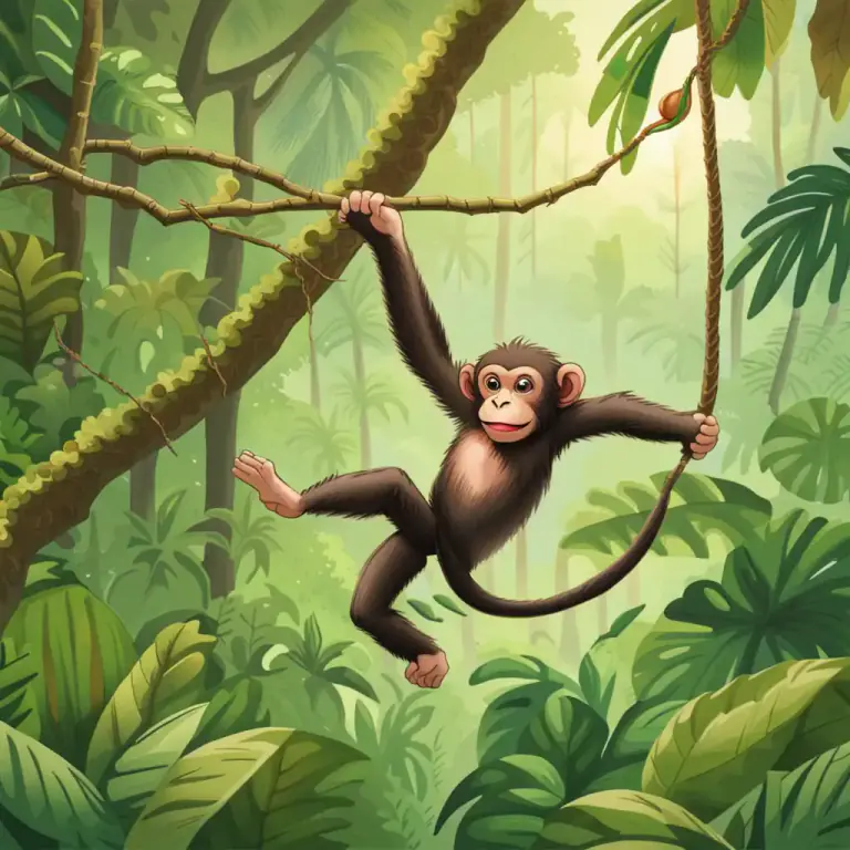 Visual representation of "swing" - To hang or be suspended from a fixed point