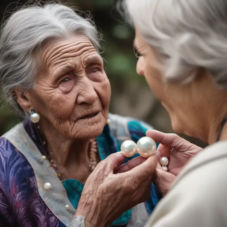 Visual representation of "a pearl of wisdom" - A valuable piece of advice or wisdom.