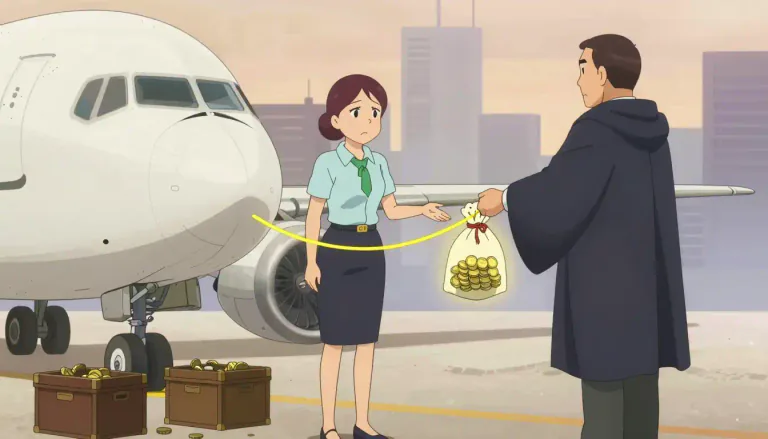 Visual representation of "bailout" - Money given to help a business or economy which is having difficulties.