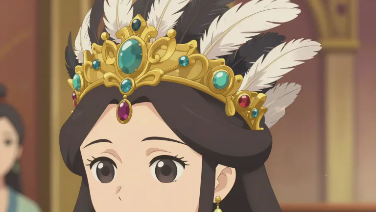 Visual representation of "headdress" - A decorative covering or ornament for the head worn on special occasions