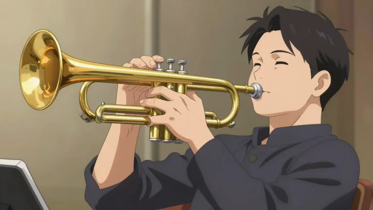 Visual representation of "cornet" - A brass musical instrument similar to a trumpet