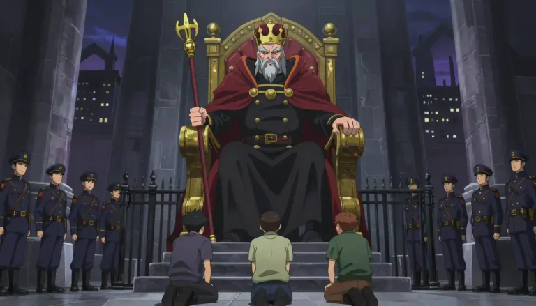 Visual representation of "despotism" - A system of government where one person has absolute power.