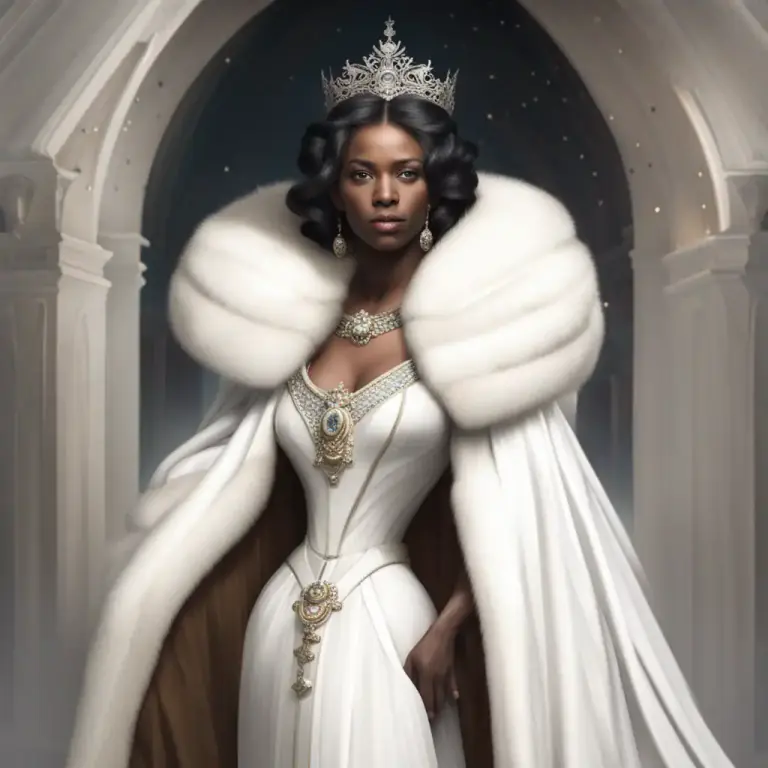 Visual representation of "ermine" - The expensive, pure white fur of this animal