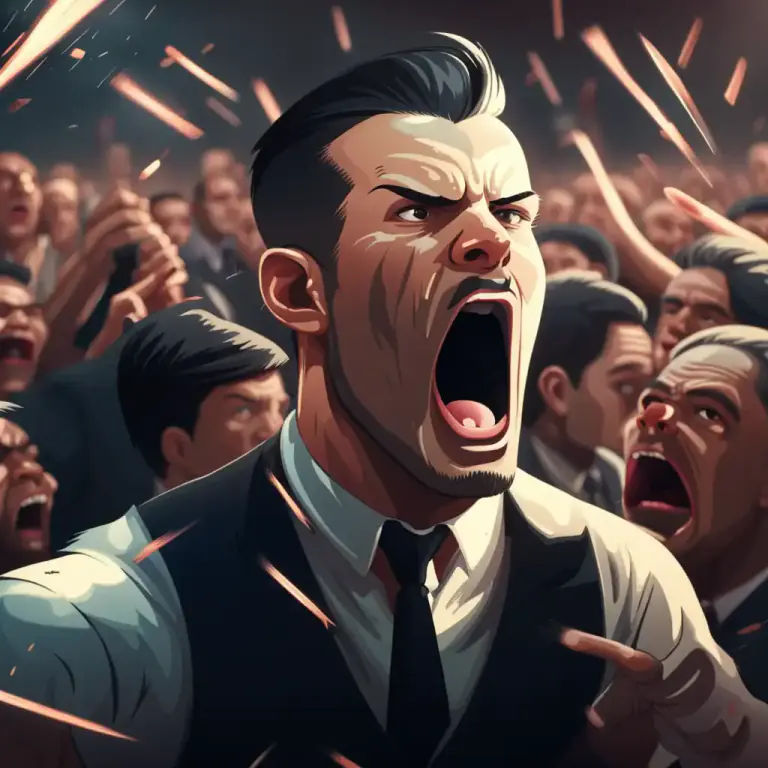 Visual representation of "brew up" - To prepare or provoke a fight or disagreement