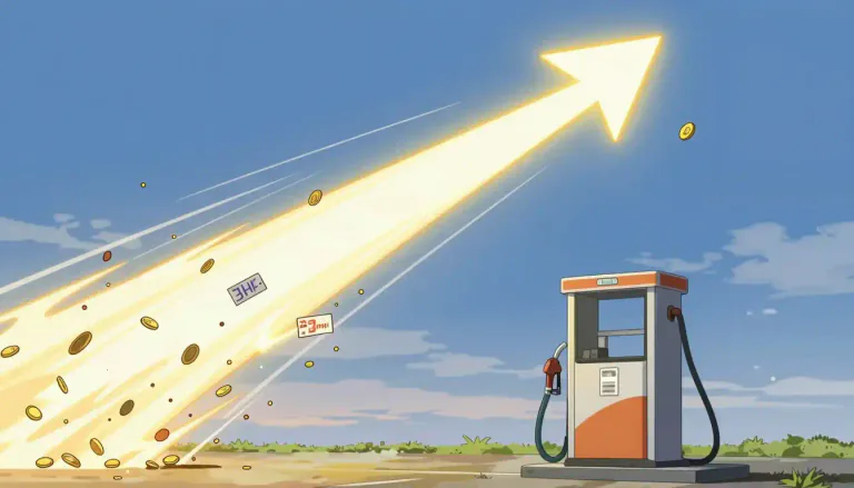 Visual representation of "skyrocket" - to increase rapidly