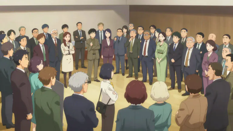 Visual representation of "faction" - A group within a larger group that has different ideas and opinions than the rest