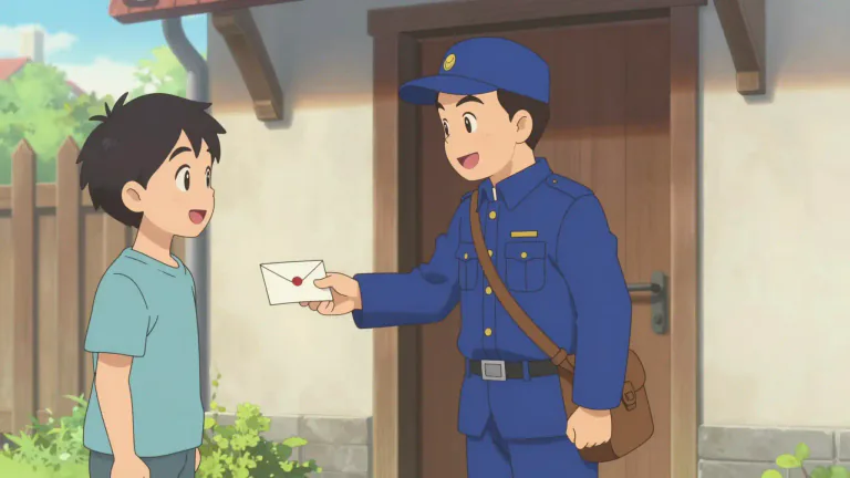 Visual representation of "deliver" - To take something to a person or place.