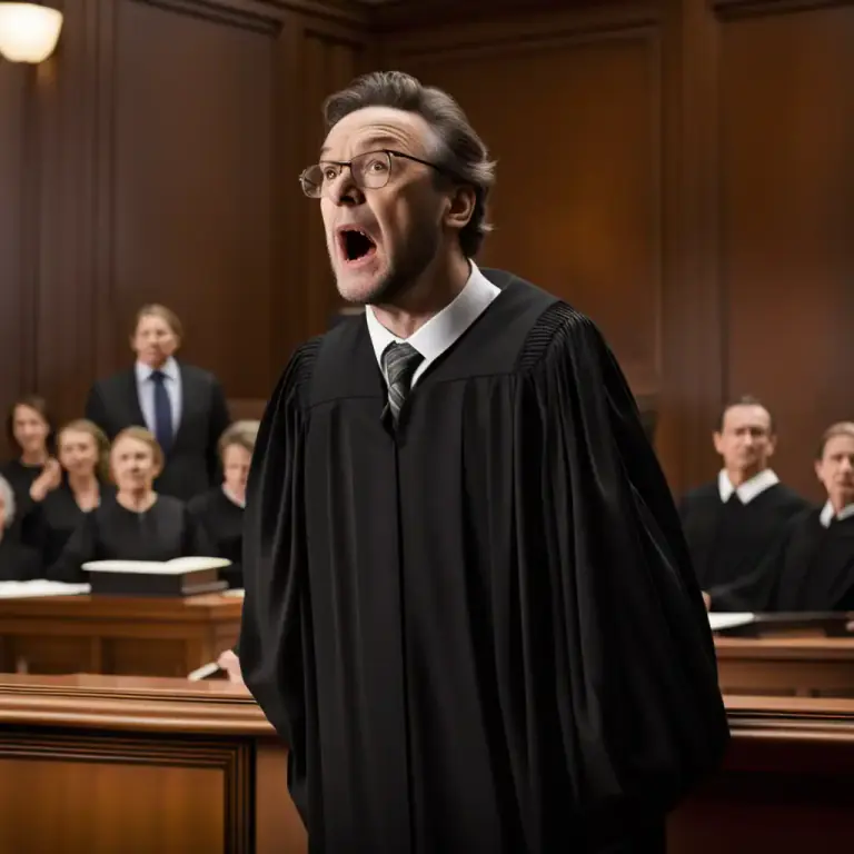 Visual representation of "defend" - In law, to represent a person who is accused in a court.
