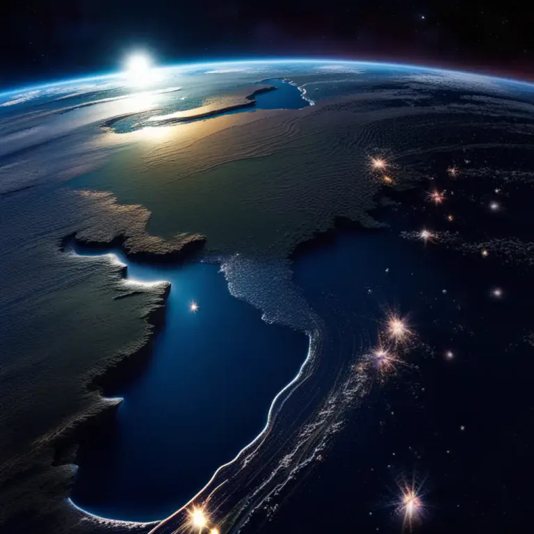 Visual representation of "heaven" - The sky or universe as seen from the earth.