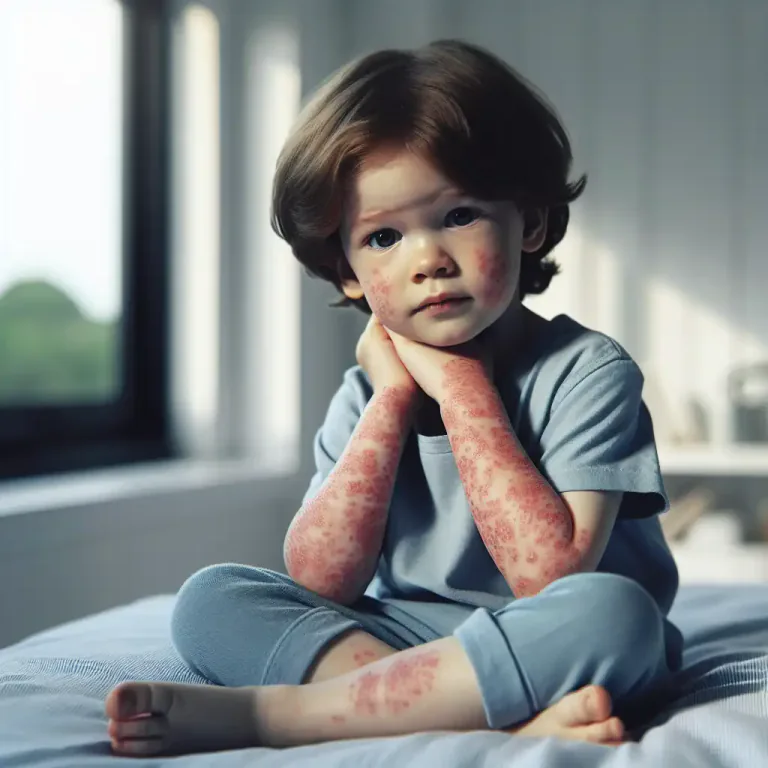 Visual representation of "eruptive" - Characteristic of a disease marked by eruptions