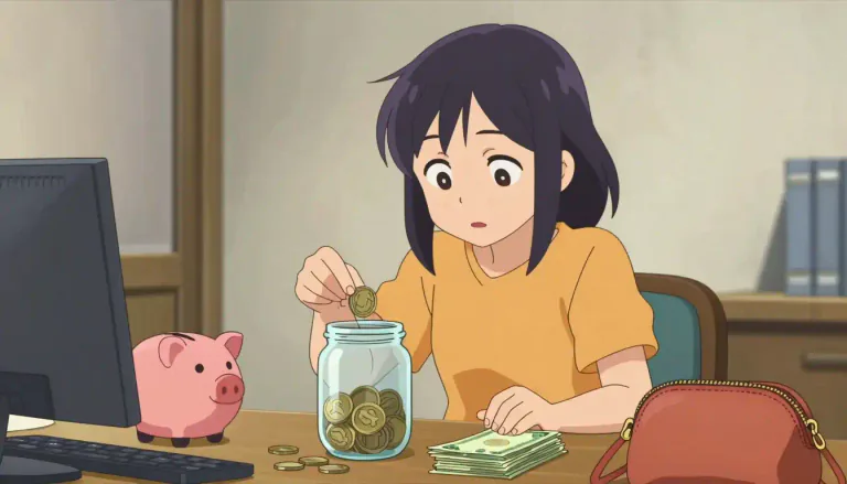 Visual representation of "saver" - Someone who regularly saves money.