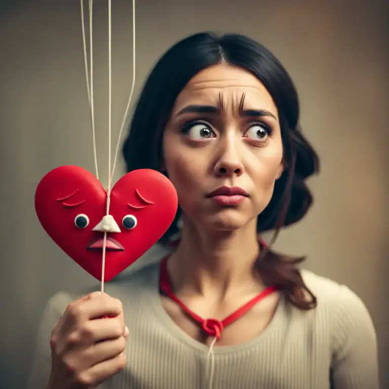 Visual representation of "keep/leave somebody dangling" - To lead someone on, especially romantically, without intending to commit.