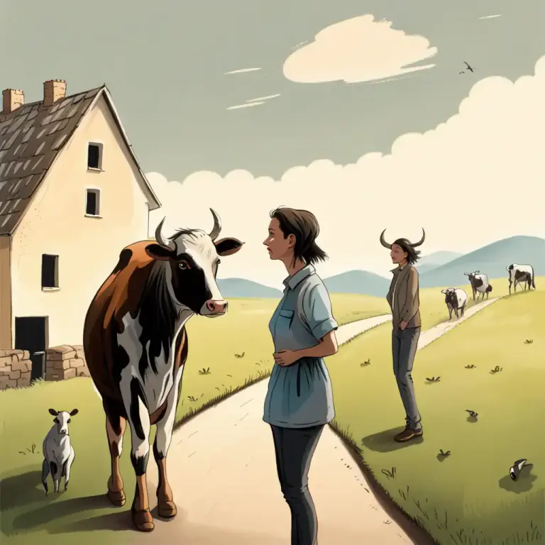 Visual representation of "till the cows come home" - For a very long time