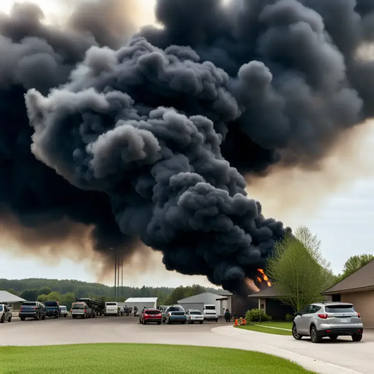 Visual representation of "heavy" - Having a high density or intensity, such as smoke or smell