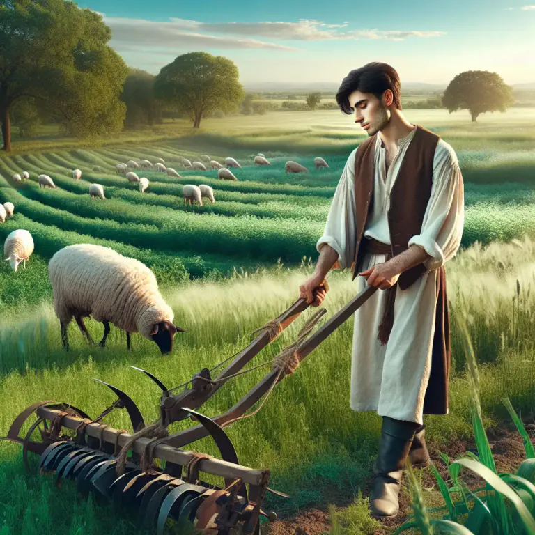 Visual representation of "swain" - In historical or poetic context, a young man, especially a pastoral or farm worker