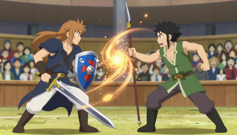 Visual representation of "adversary" - A person, group, or thing that opposes or attacks; enemy; rival.