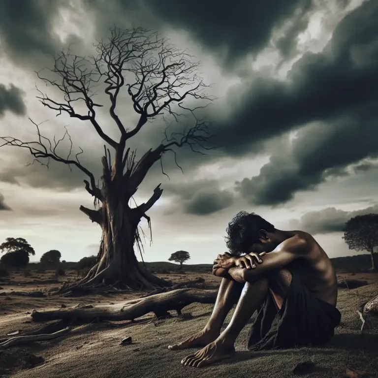 Visual representation of "a counsel of despair" - Advice or suggestion that reveals a pessimistic or hopeless outlook